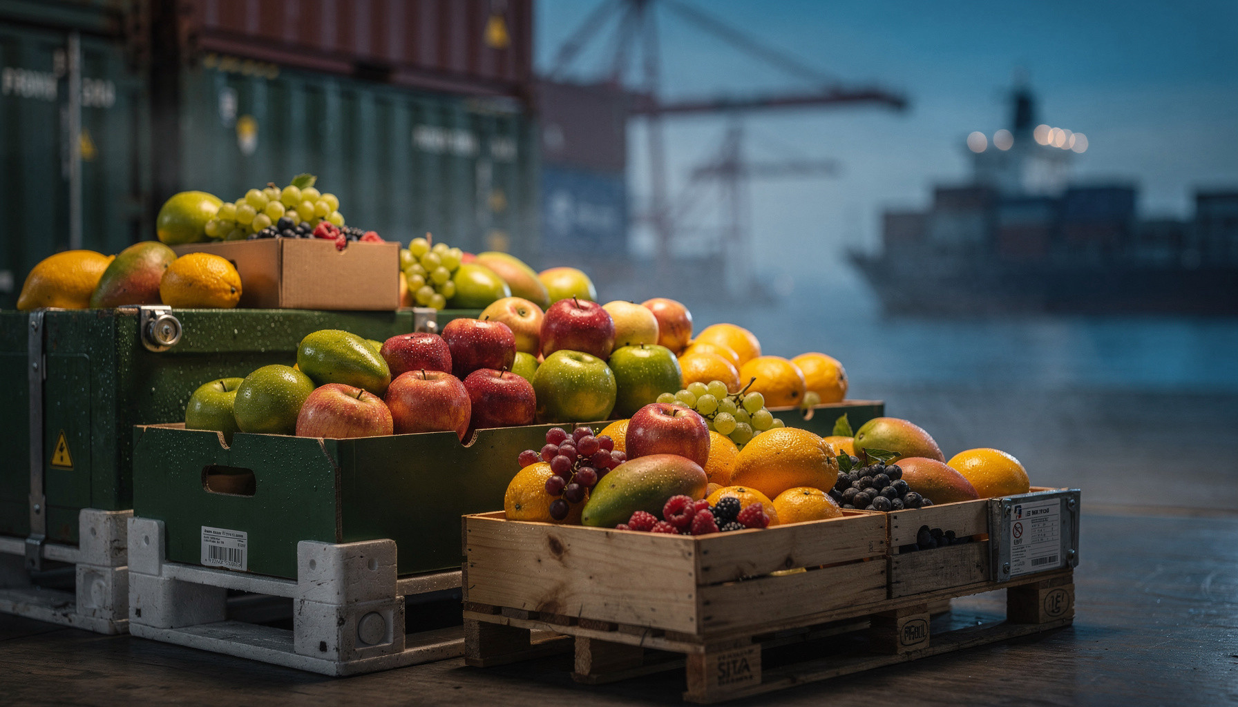 Angie Fruits Pte Ltd — fruit logistics export services website built with WebZum AI website creator